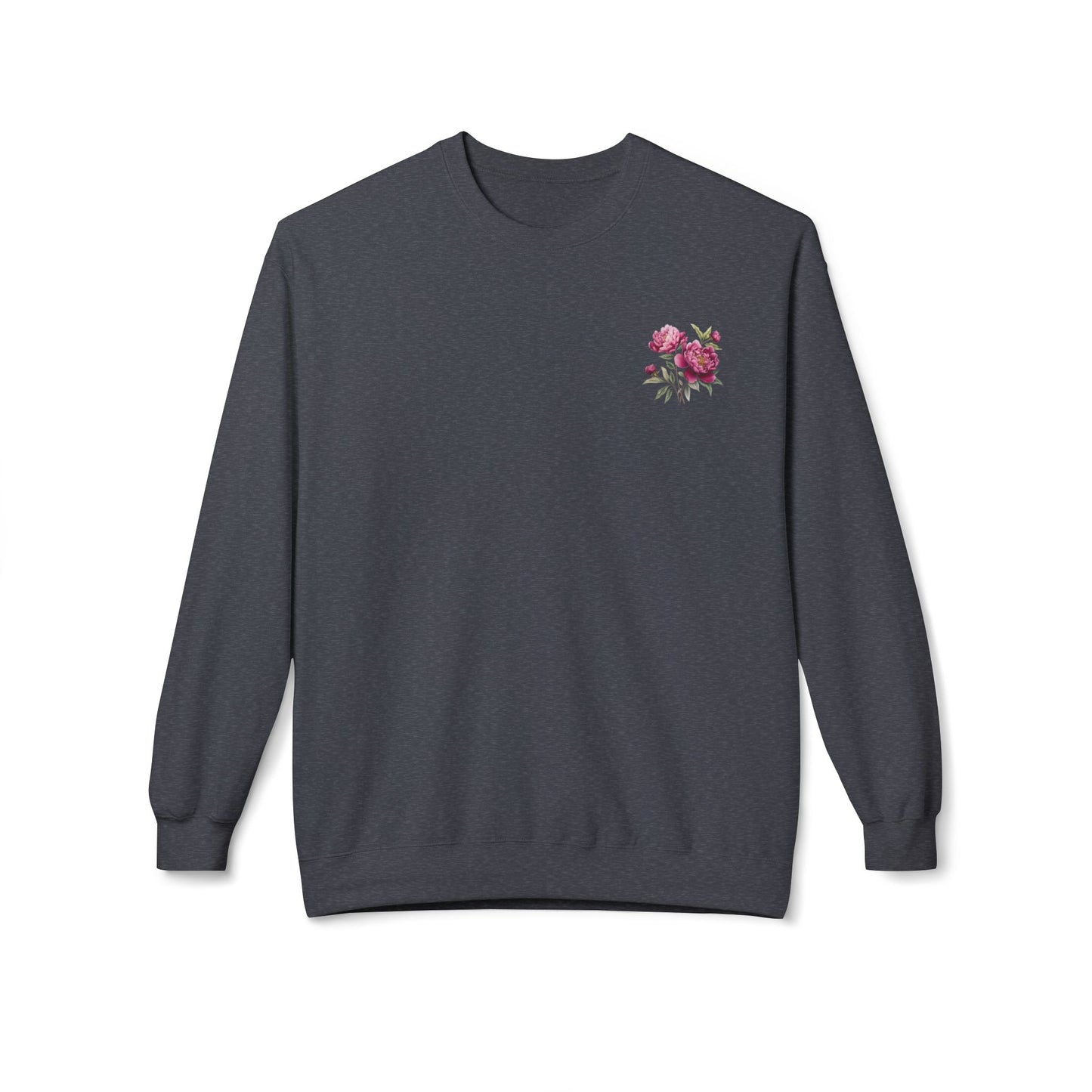 He Heard Your Prayers - Floral Back Crewneck Sweatshirt