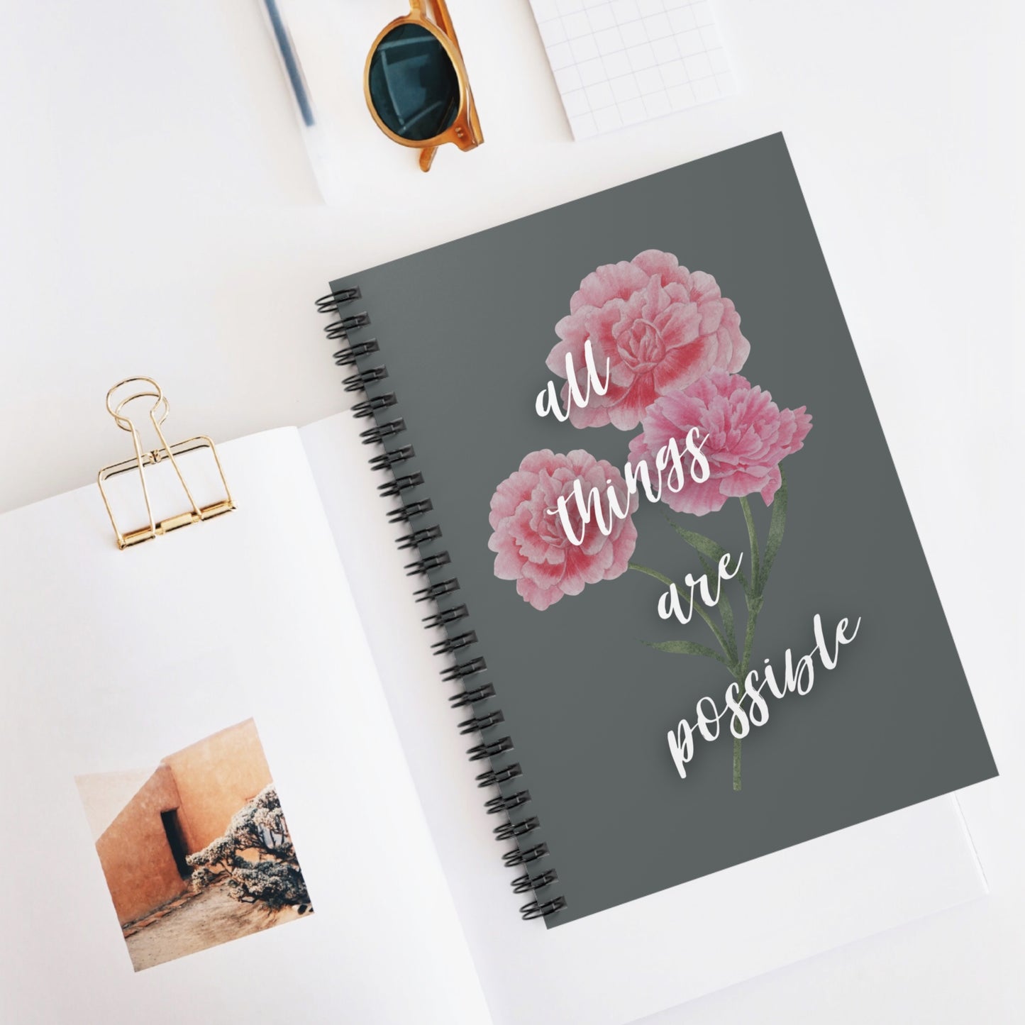 All Things Are Possible Spiral Notebook