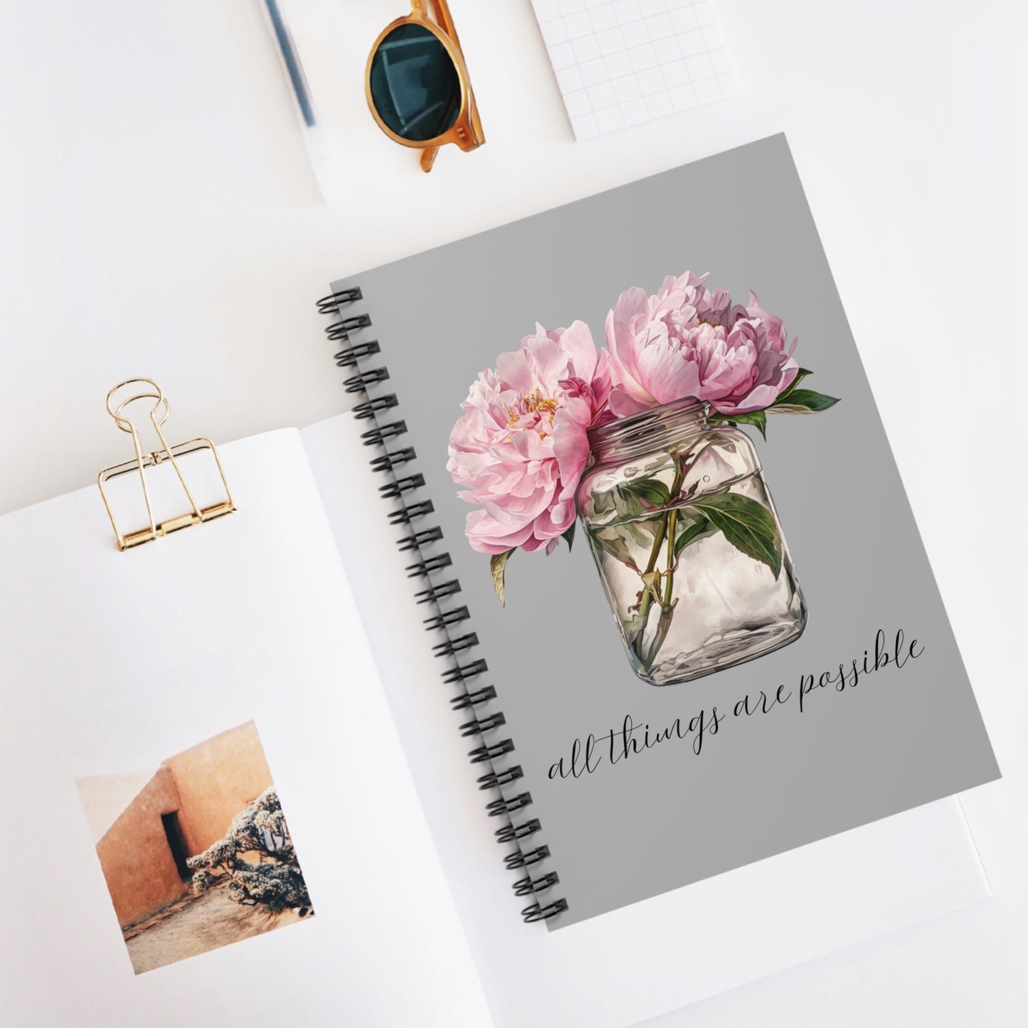 All Things Are Possible Bunch Spiral Notebook