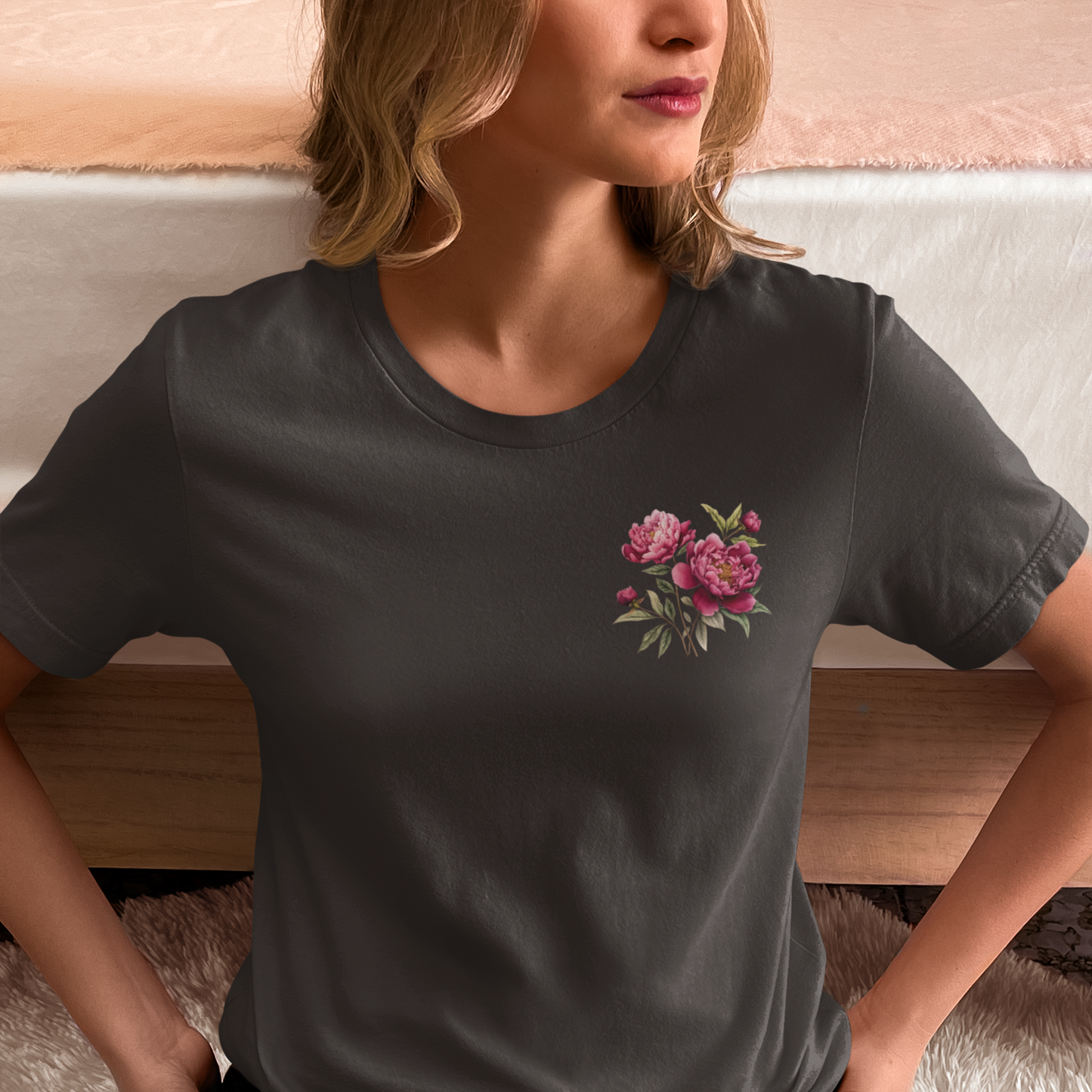 He Heard Your Prayers - Floral Back Jersey Short Sleeve Tee