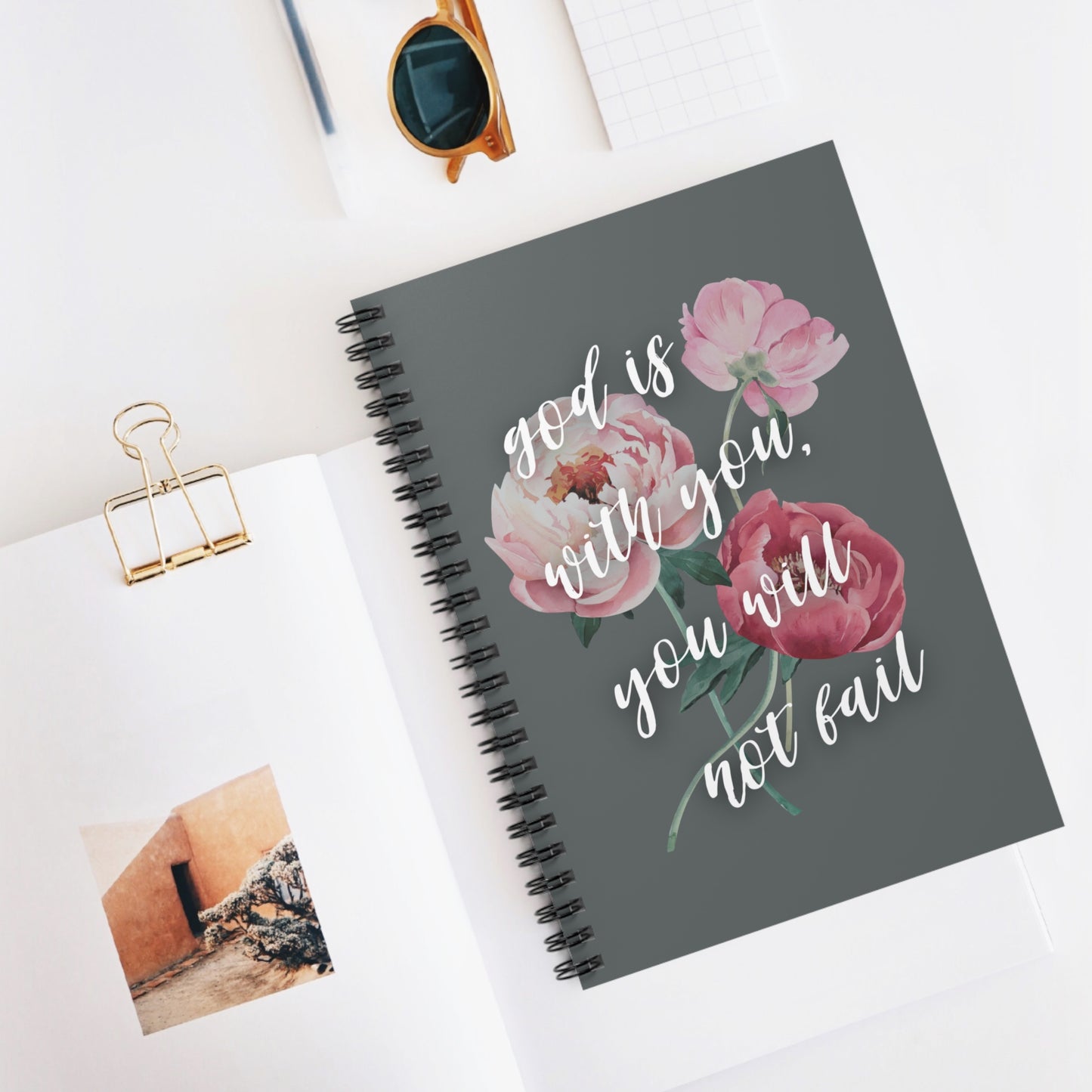God Is With You Spiral Notebook