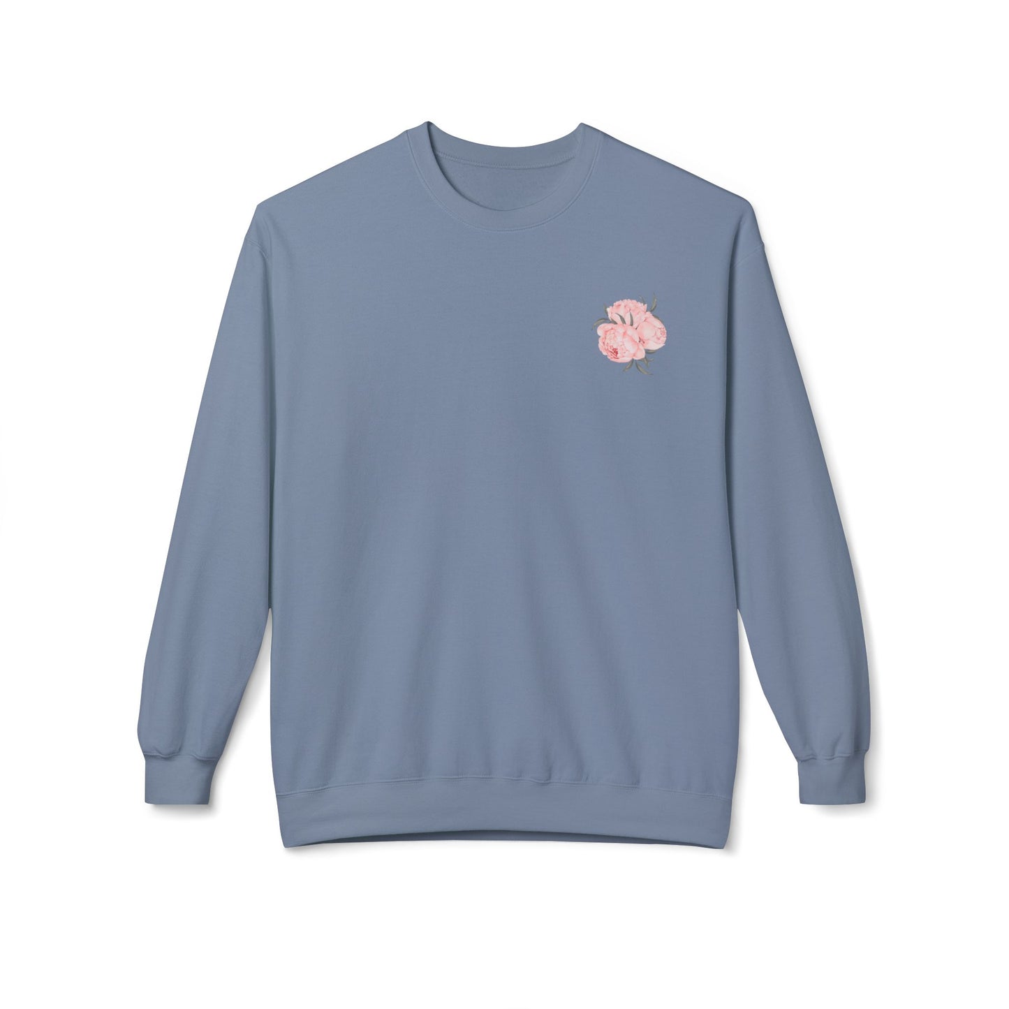 Find The Beautiful - Peony Back Design Crewneck Sweatshirt
