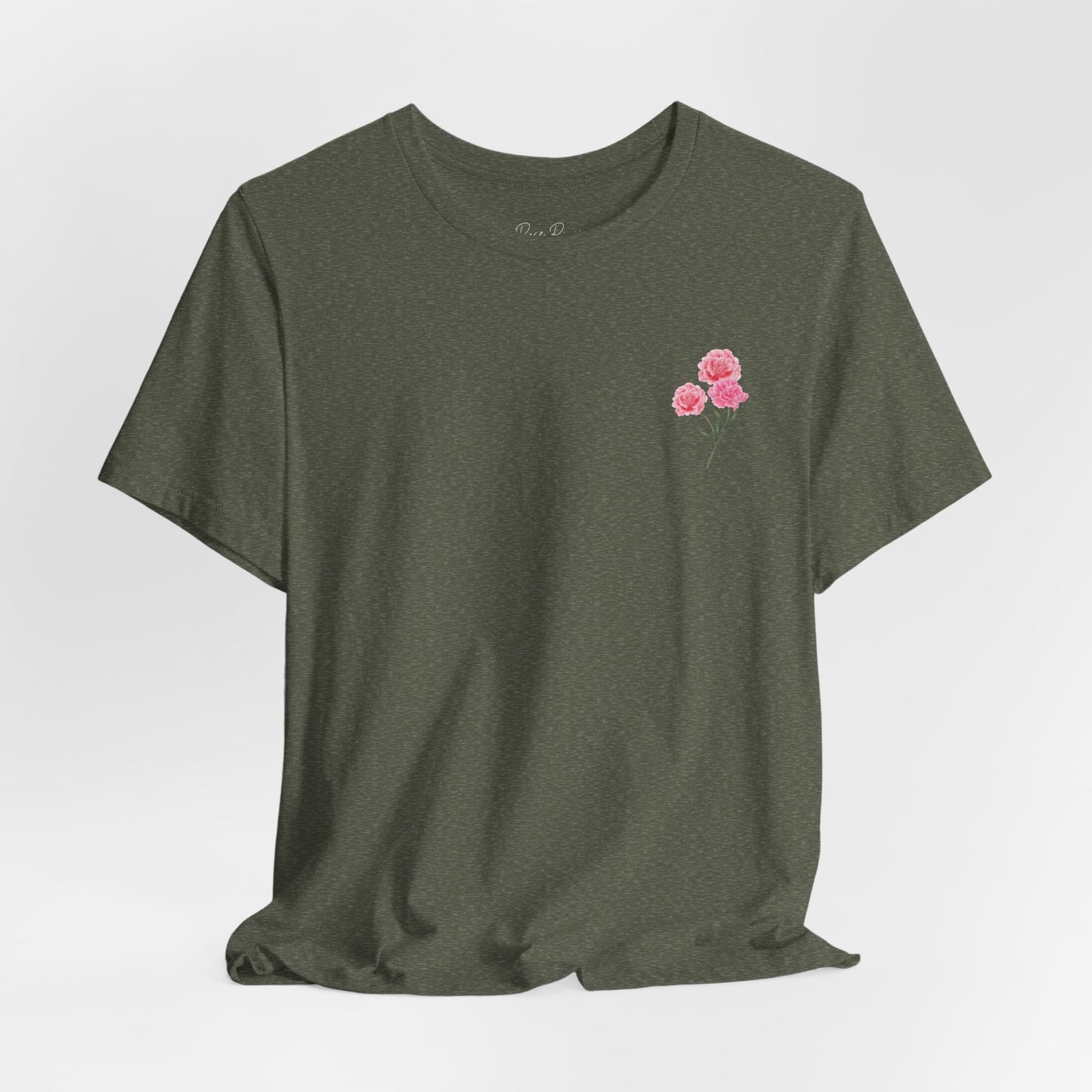 All Things Are Possible - Floral Back Jersey Short Sleeve Tee