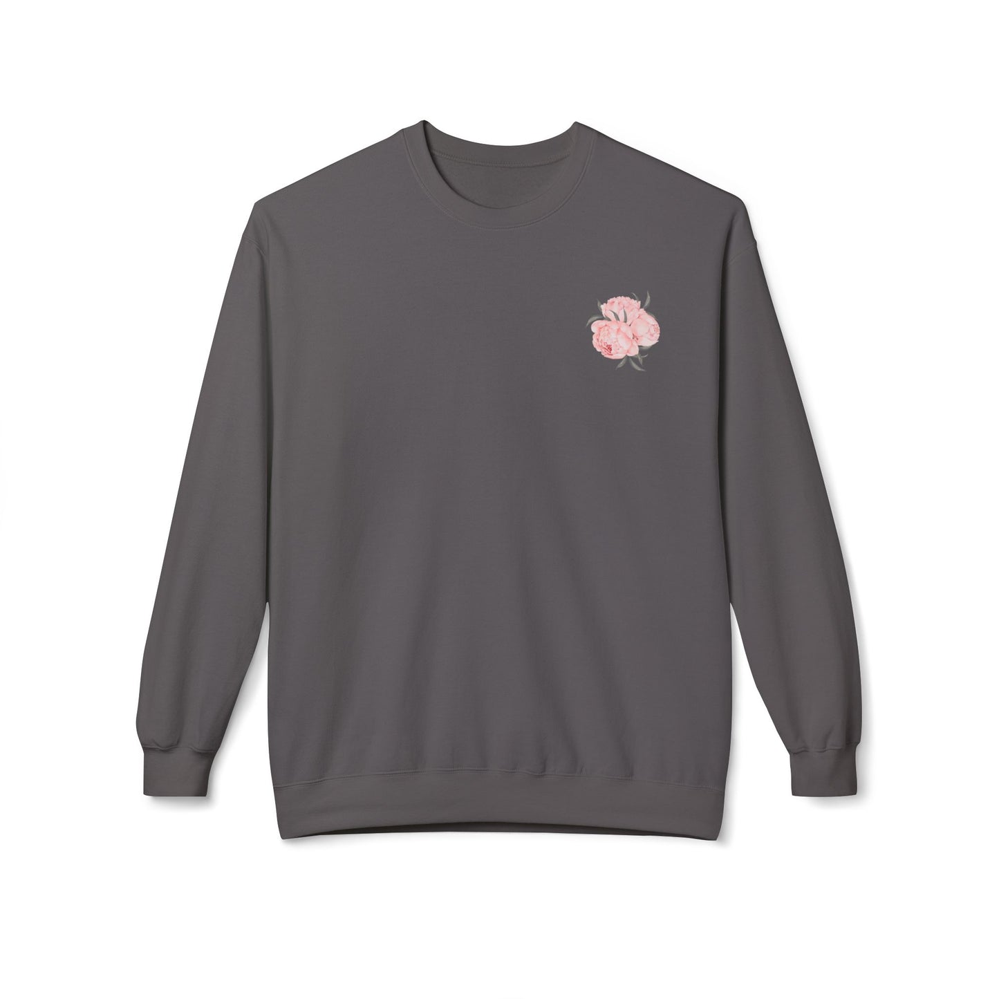 Find The Beautiful - Peony Back Design Crewneck Sweatshirt