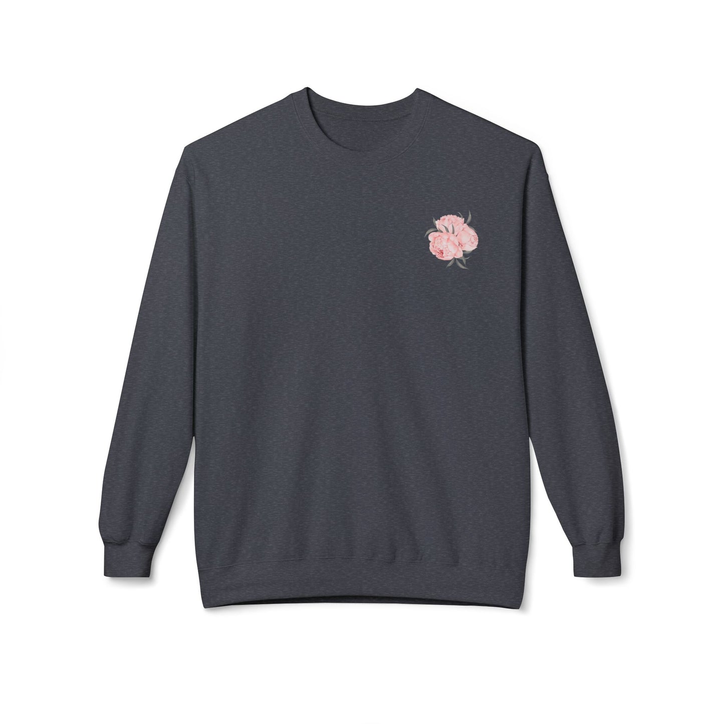 Find The Beautiful - Peony Back Design Crewneck Sweatshirt