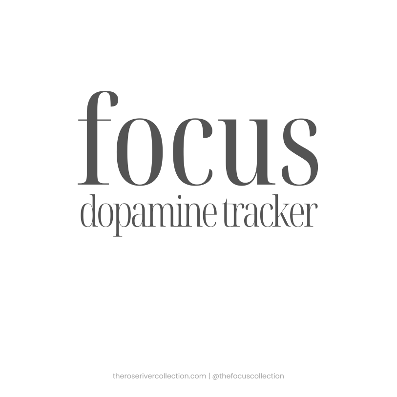 Focus Dopamine Reward Tracker Printable