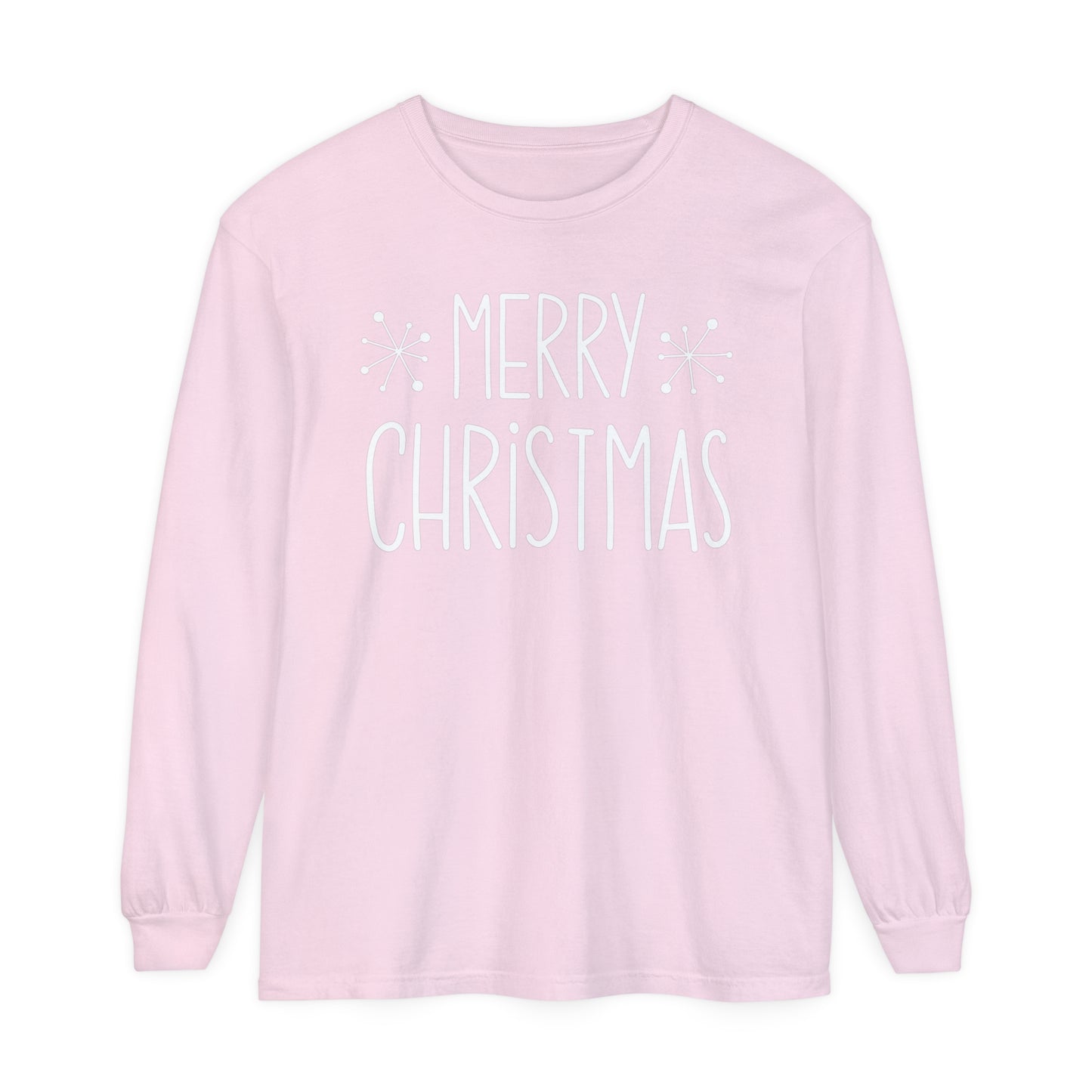 Merry Christmas Stars Long Sleeve