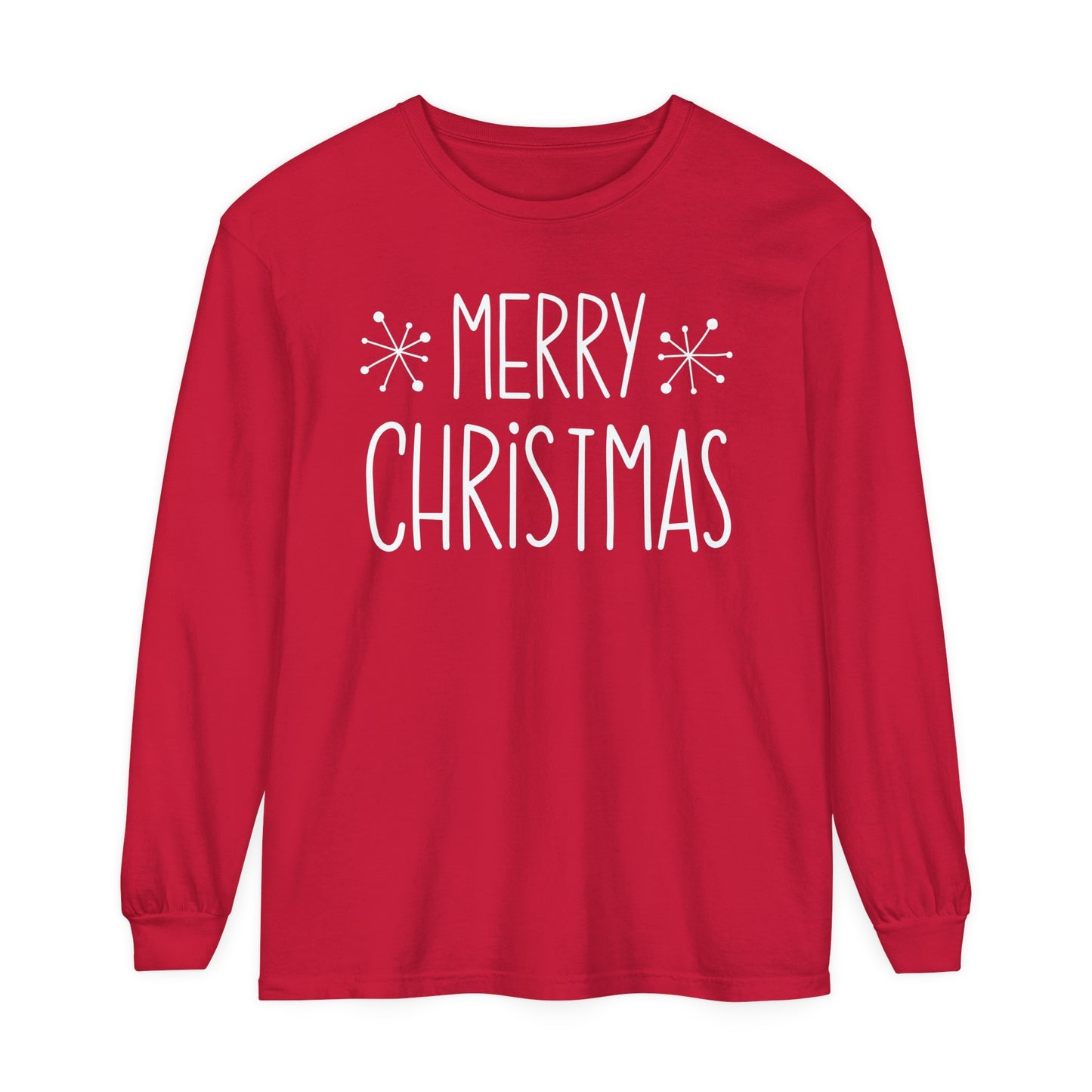 Merry Christmas Stars Long Sleeve