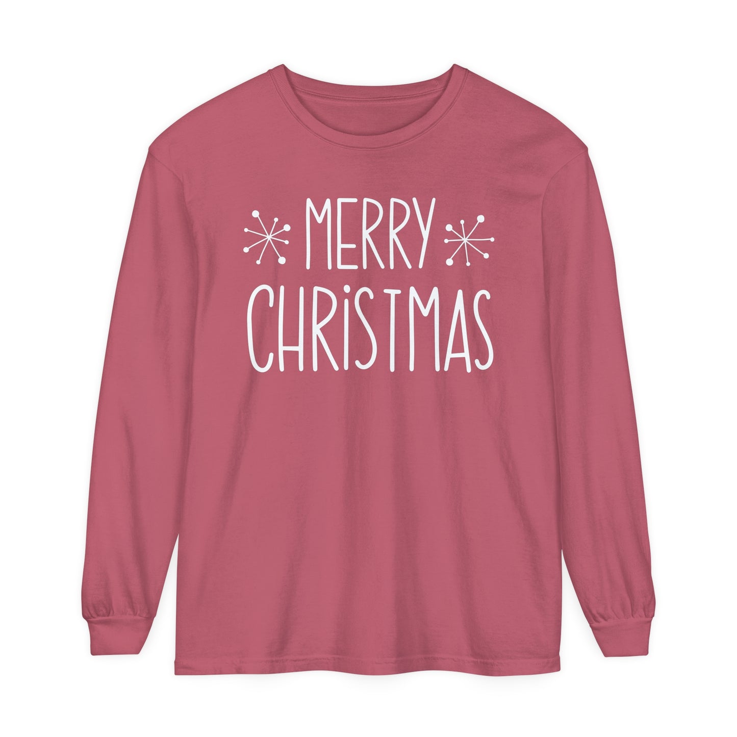 Merry Christmas Stars Long Sleeve