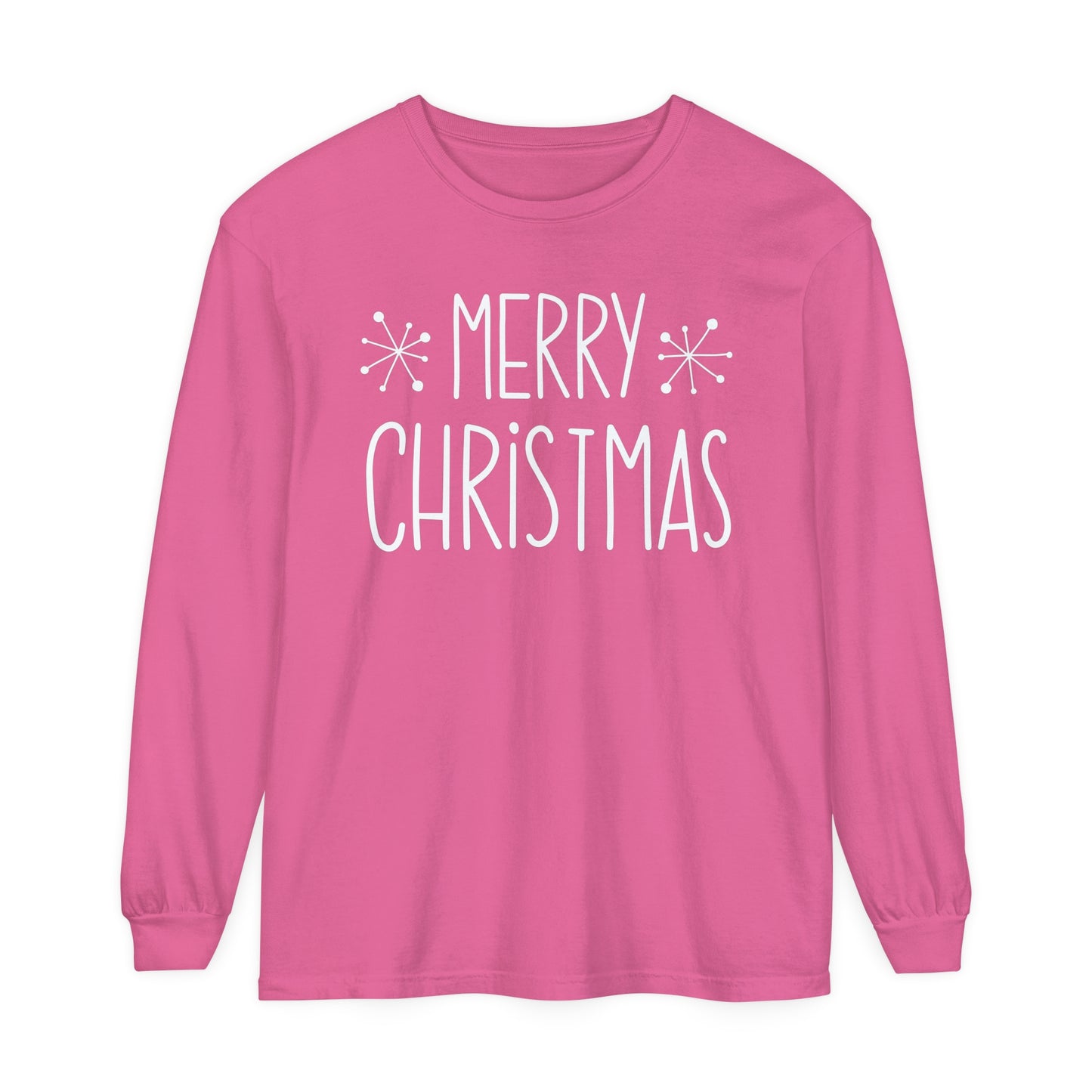 Merry Christmas Stars Long Sleeve