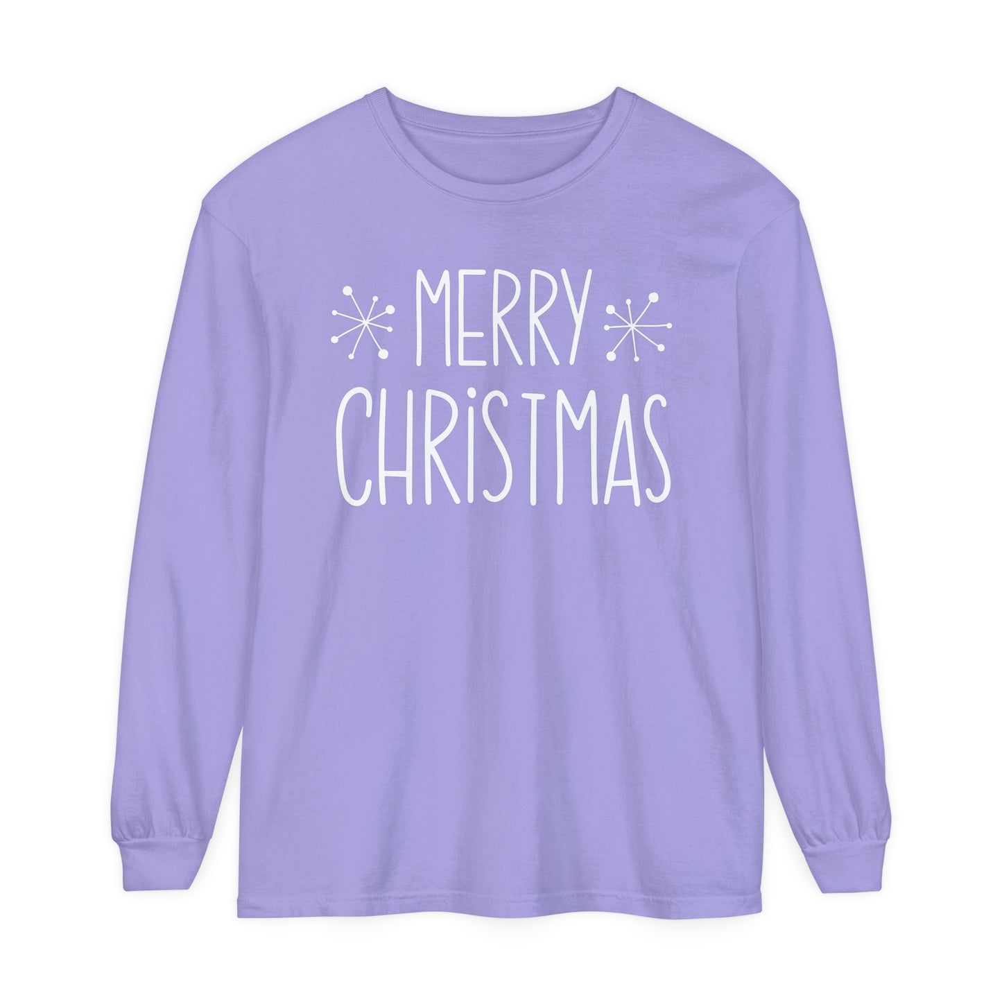 Merry Christmas Stars Long Sleeve