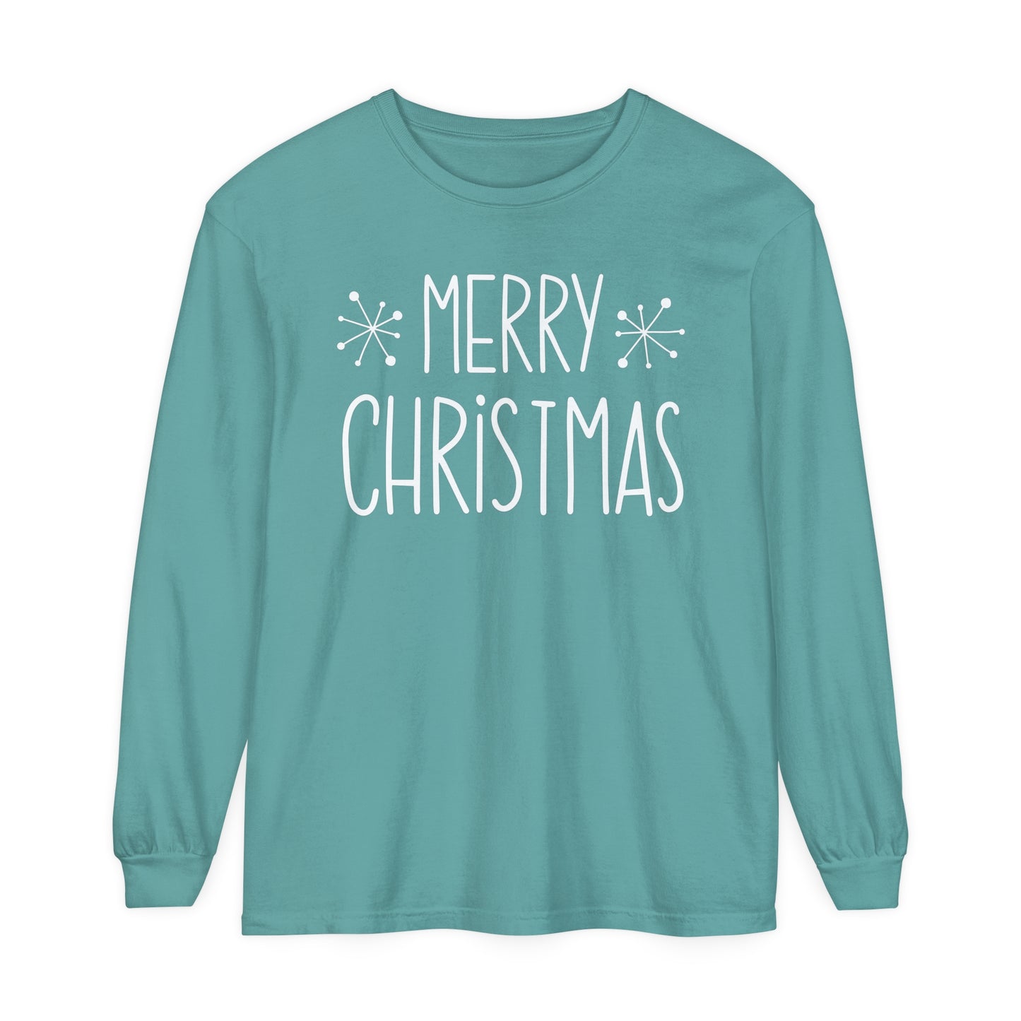 Merry Christmas Stars Long Sleeve