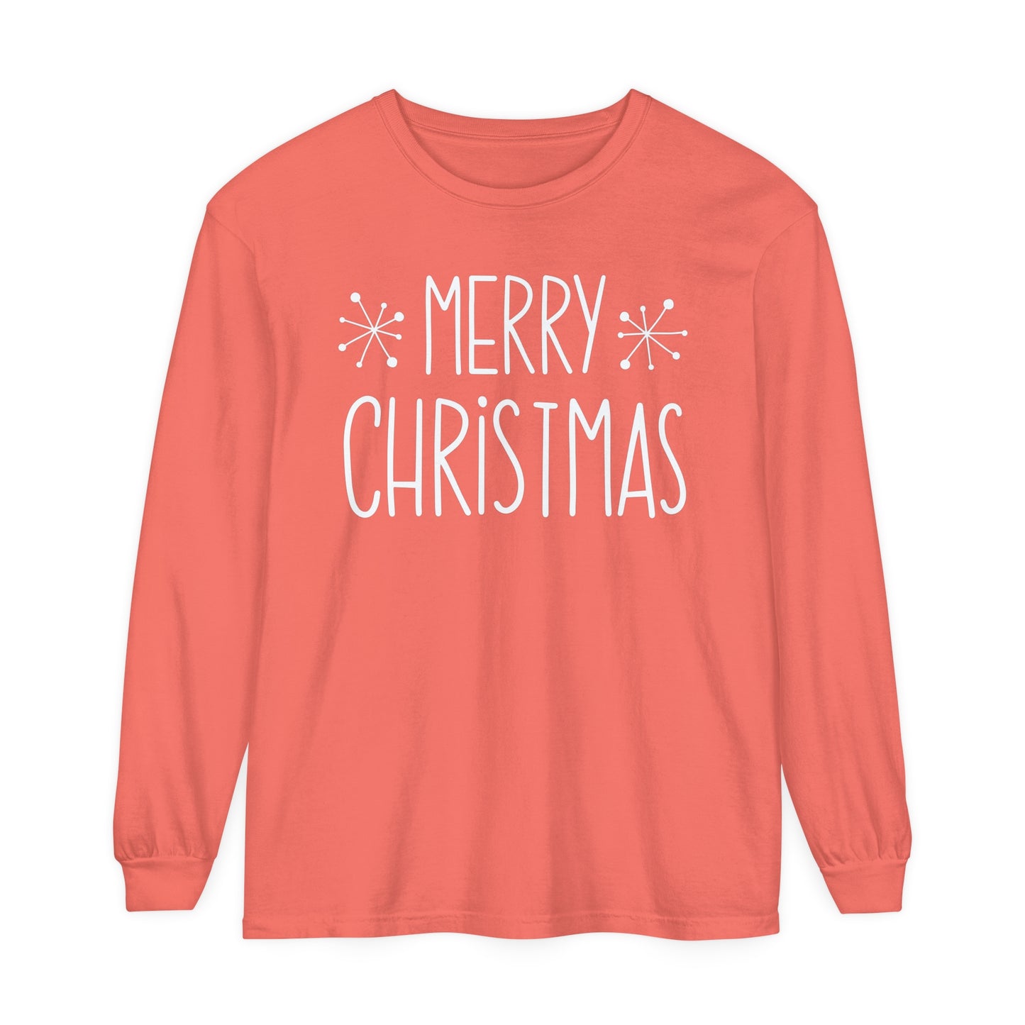 Merry Christmas Stars Long Sleeve