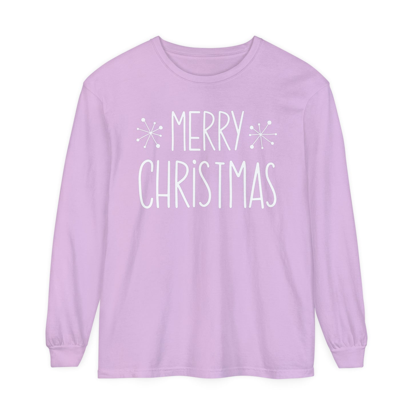 Merry Christmas Stars Long Sleeve
