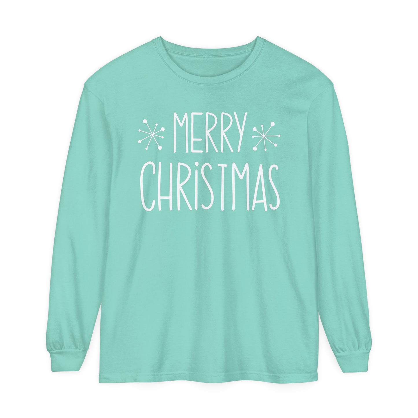 Merry Christmas Stars Long Sleeve