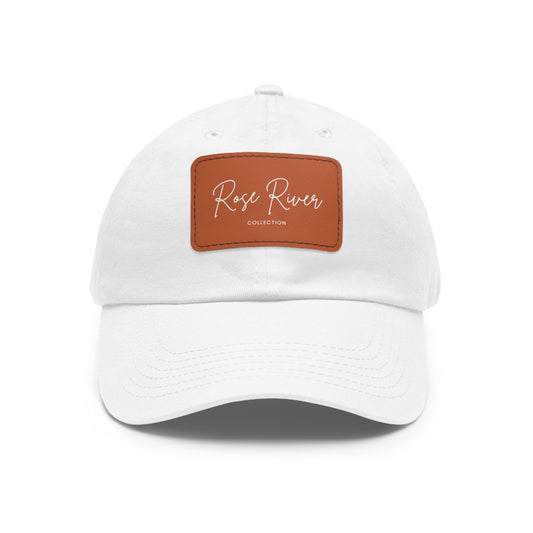 Rose River Collection Dad Hat with Leather Patch