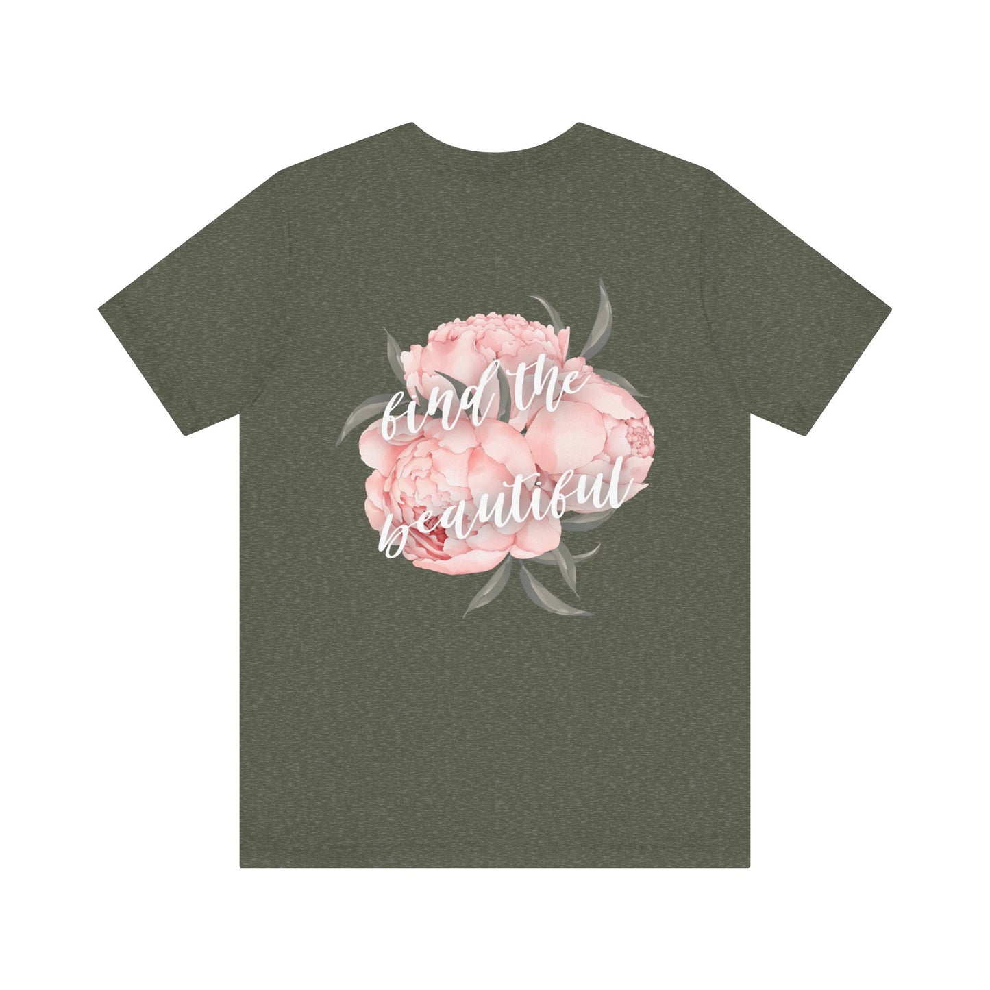 Find the Beautiful - Peony Back Jersey Short Sleeve Tee