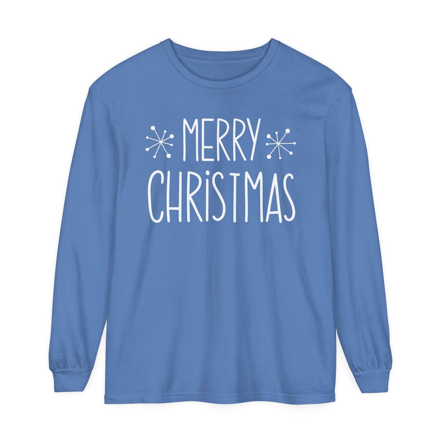 Merry Christmas Stars Long Sleeve
