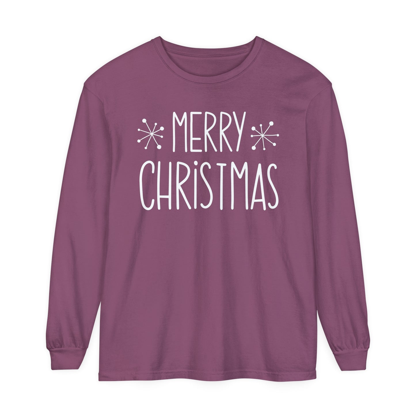 Merry Christmas Stars Long Sleeve